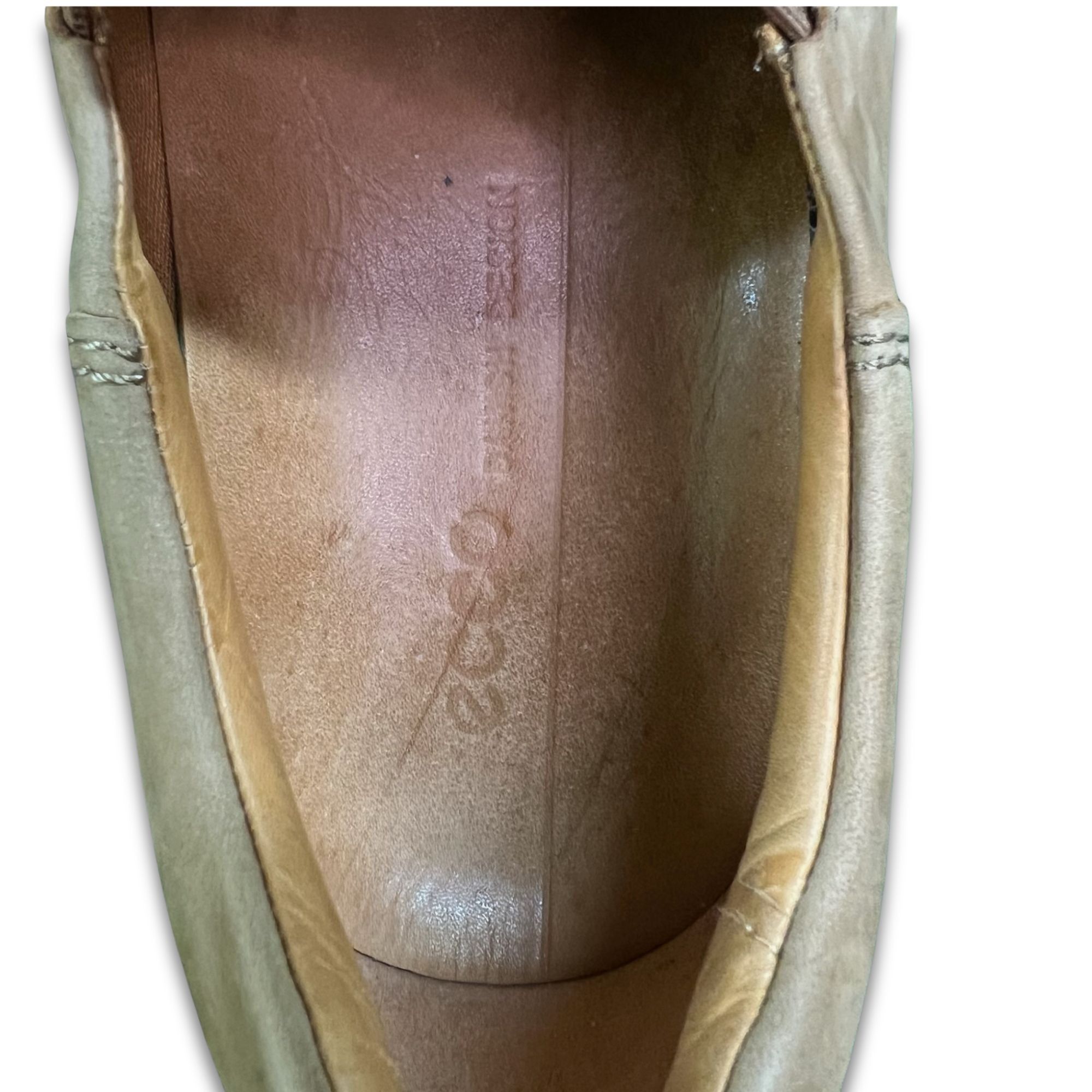 Ecco ECCO Mens Soft 7 Slip-On Leather Sneakers Beige & White Size Size US 9 / EU 42 - 6 Thumbnail
