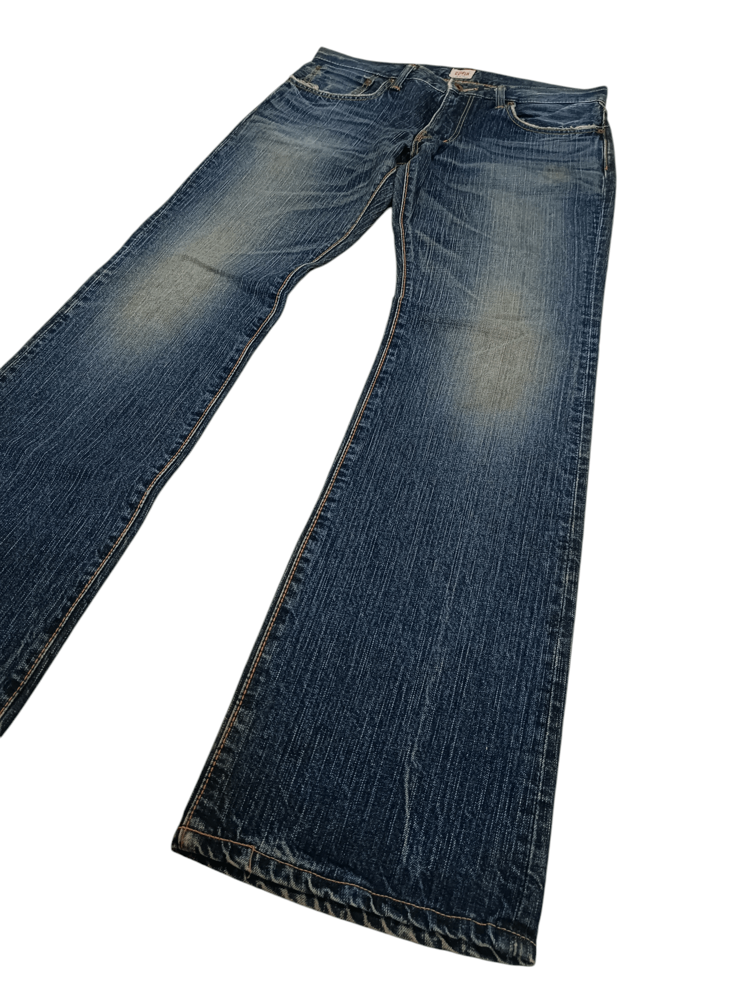 Edwin Vintage Edwin Made In Japan Orange Tab Flared Boot Cut Size US 34 / EU 50 - 7 Thumbnail