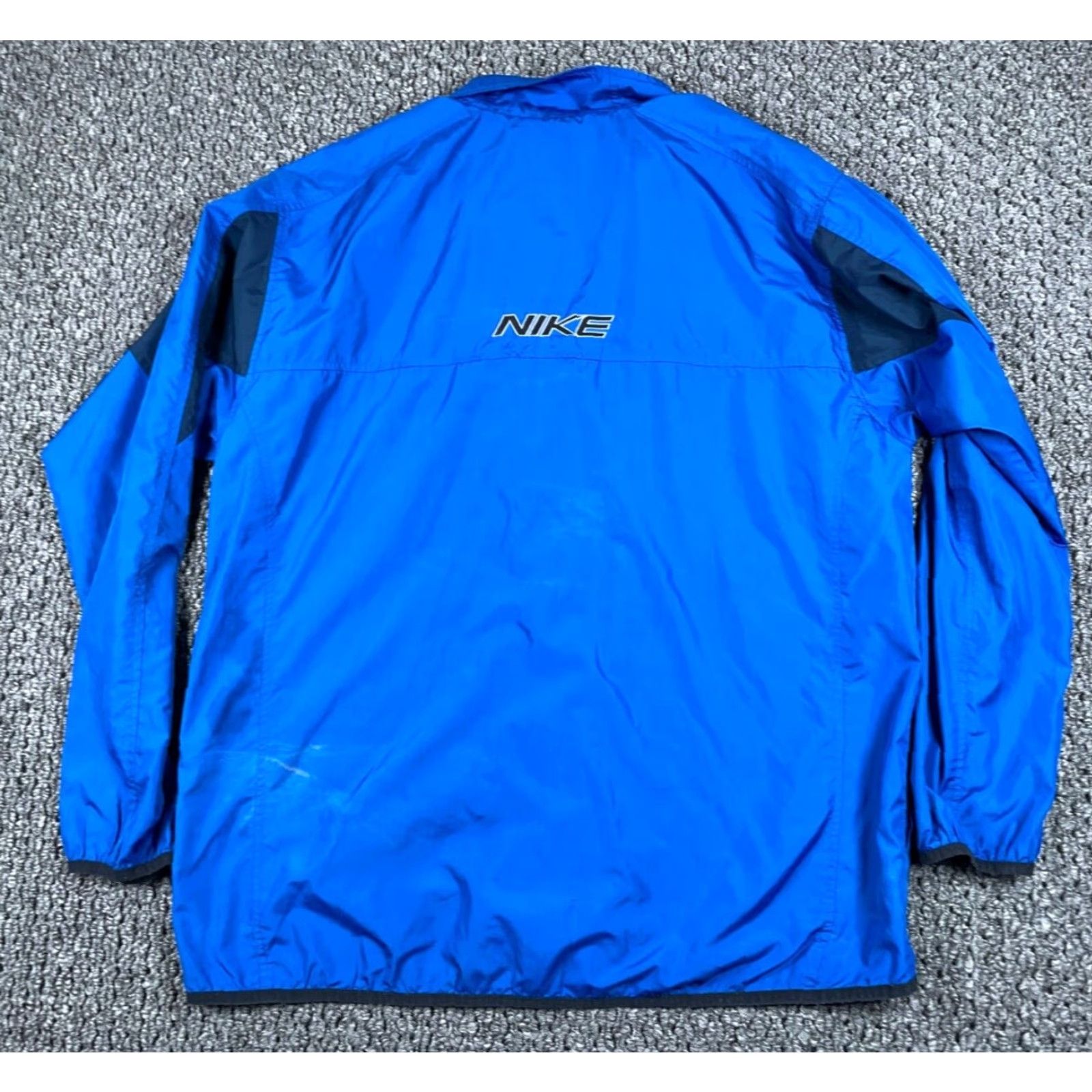 Nike VINTAGE Nike Windbreaker Jacket Adult Large Blue Embroidery 90s Hip Hop Sp r ot Logo Mens Size US L / EU 52-54 / 3 - 2 Thumbnail