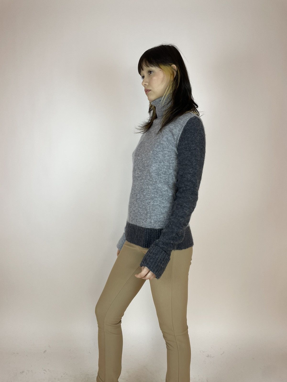 Cos COS turtleneck sweater Alpaca/wool/polyamide/Elastane grey Size XS / US 0-2 / IT 36-38 - 3 Thumbnail