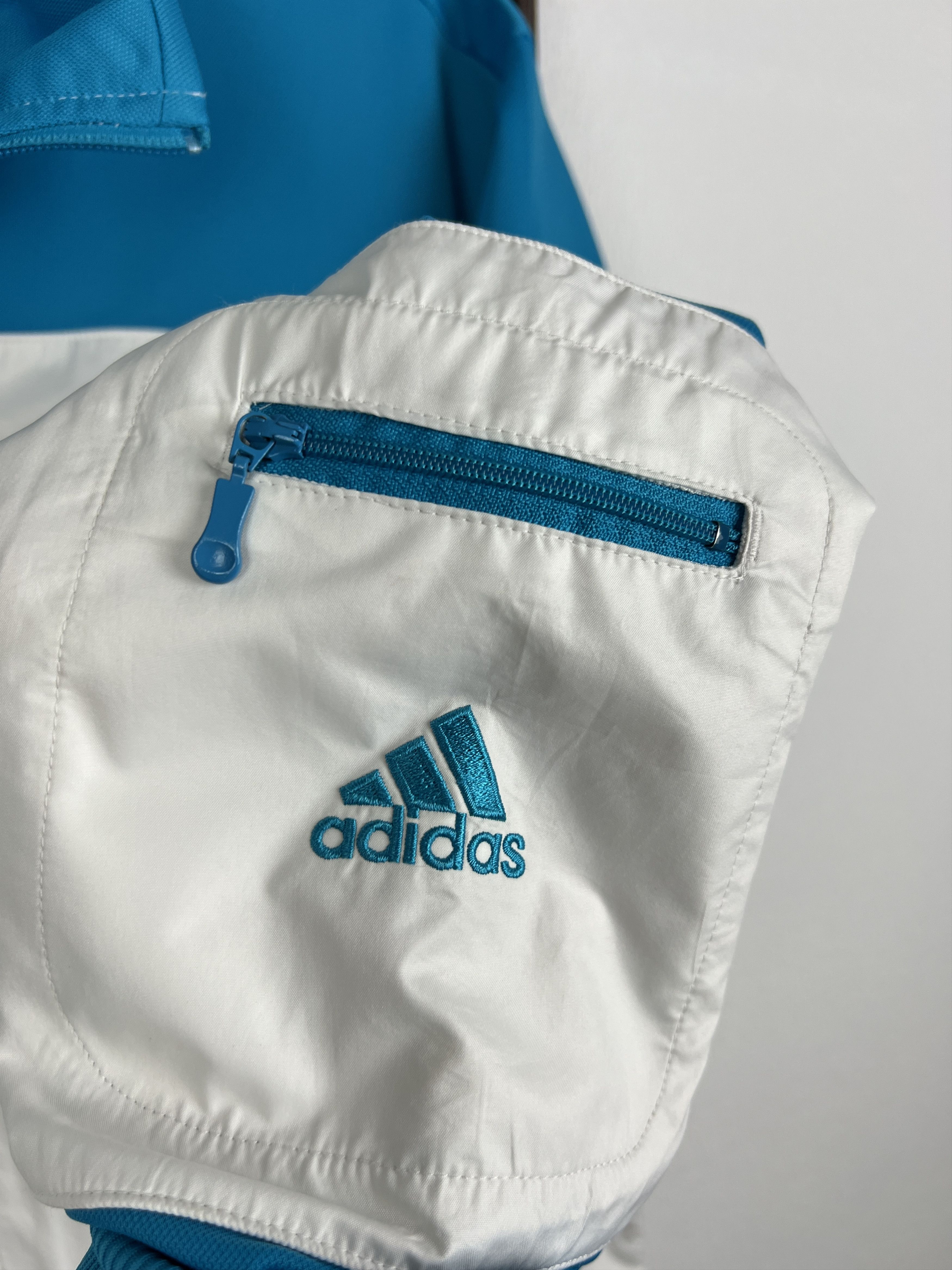 Adidas Vintage Adidas Real Madrid Football Jacket Soccer Track Top Size US L / EU 52-54 / 3 - 5 Thumbnail