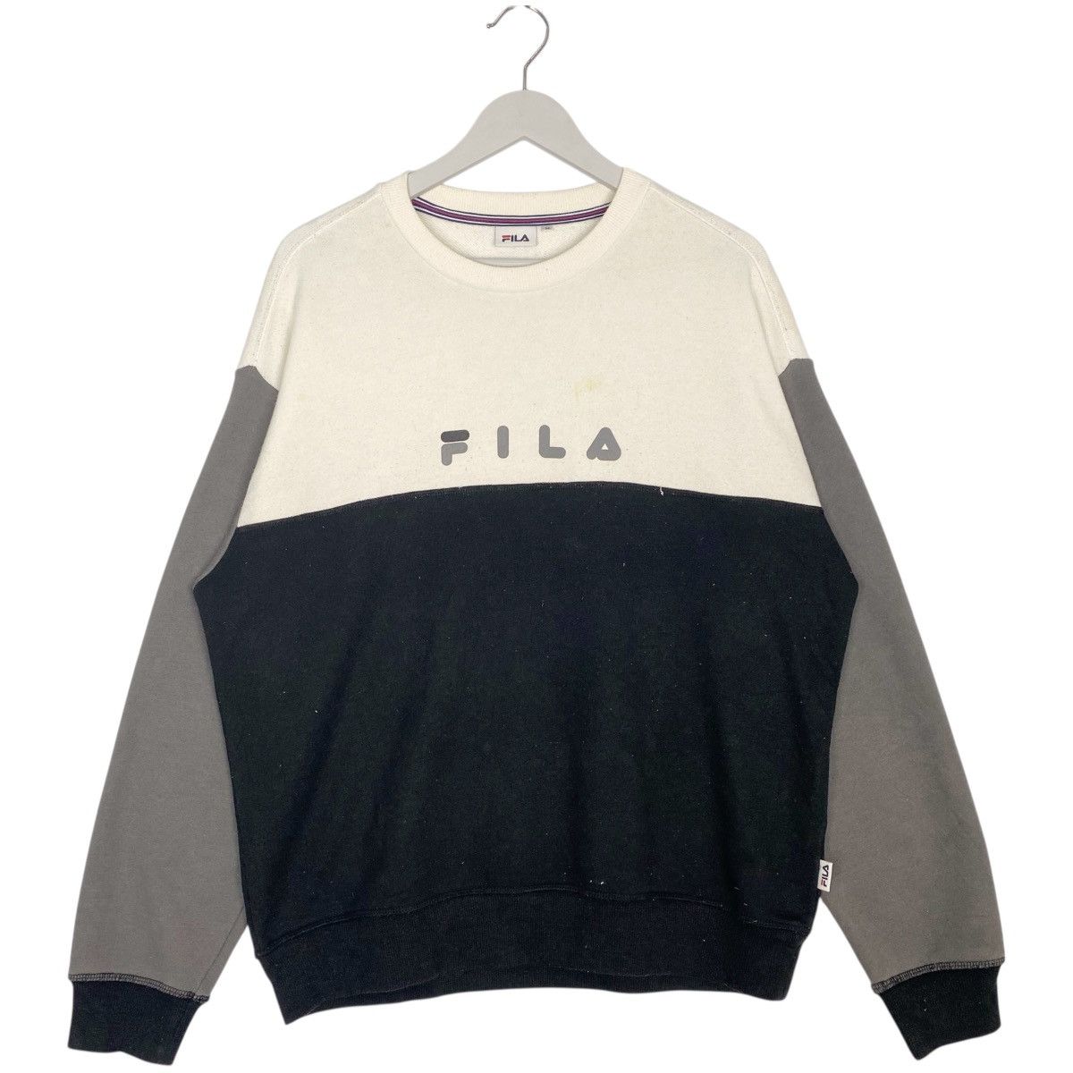 Vintage Vintage Fila Crewneck Sweathirt Black/White Size L Size US L / EU 52-54 / 3 - 1 Thumbnail