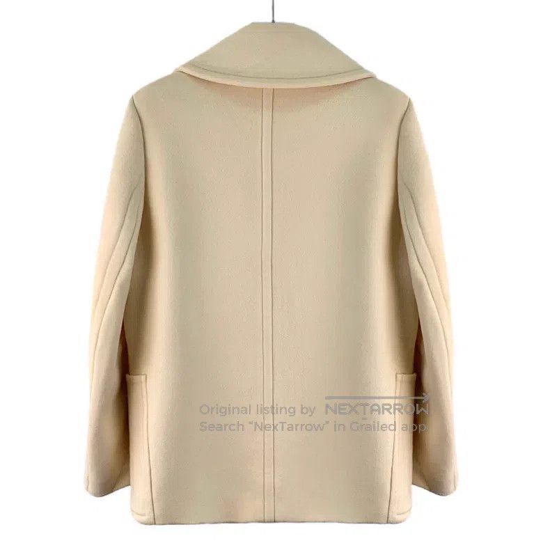 Hermes Hermes Beige wool collar toggle long-sleeved coat Size XS / US 0-2 / IT 36-38 - 2 Thumbnail