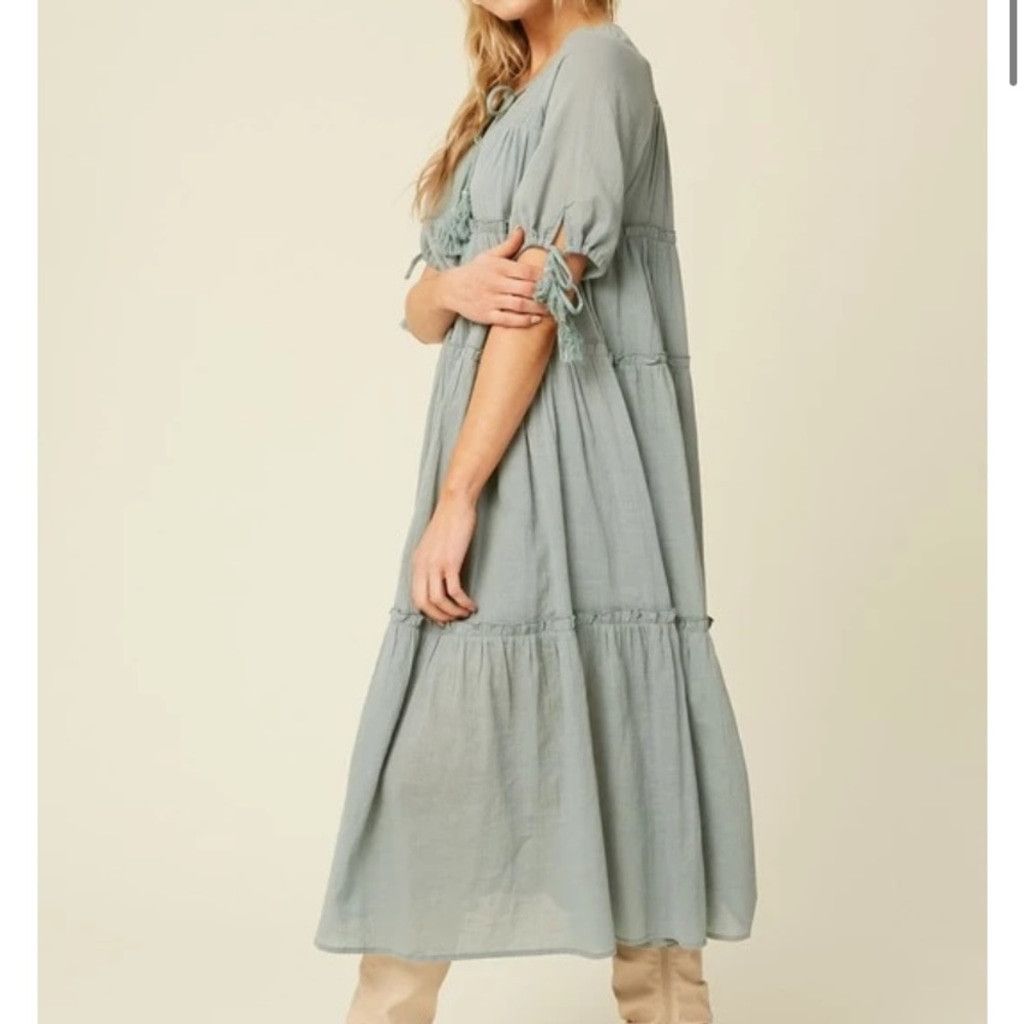 The Unbranded Brand Listicle Short Sleeved Midi Dress Size S / US 4 / IT 40 - 3 Thumbnail