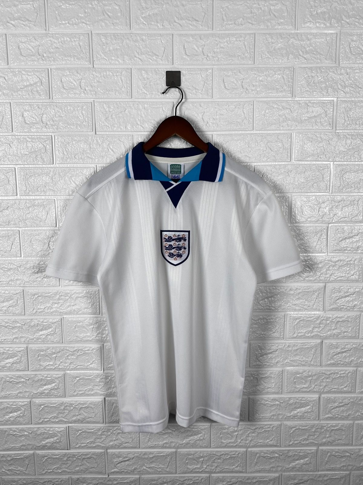 Pre-owned Jersey X Soccer Jersey Vintage Score Draw England 1995 1997 Football Soccer Jersey In White
