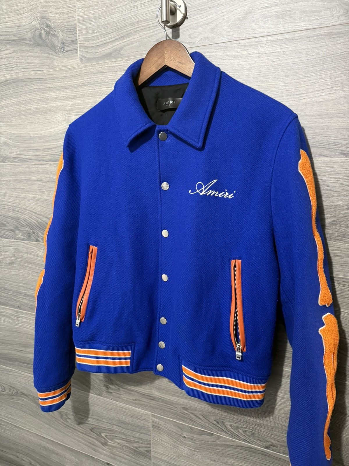 Amiri Amiri Bone Varsity Jacket Size US S / EU 44-46 / 1 - 2 Thumbnail