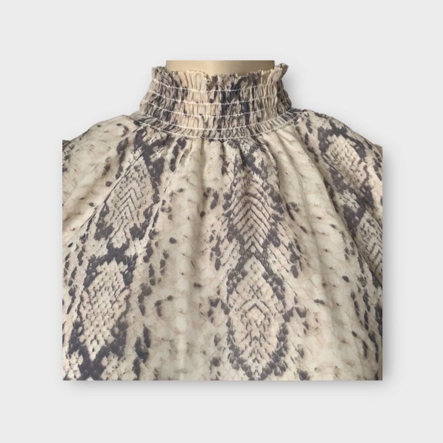 Nordstrom Japna | Snake print blouse top | XS Size XS / US 0-2 / IT 36-38 - 8 Thumbnail