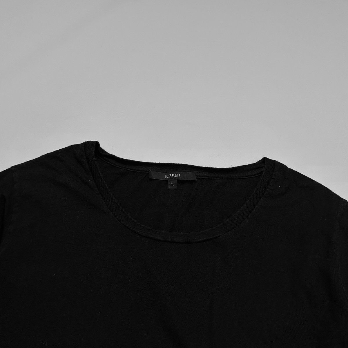 Gucci Gucci Made In Italy black Long Sleeve T Shirt Tom ford era Size US L / EU 52-54 / 3 - 4 Thumbnail