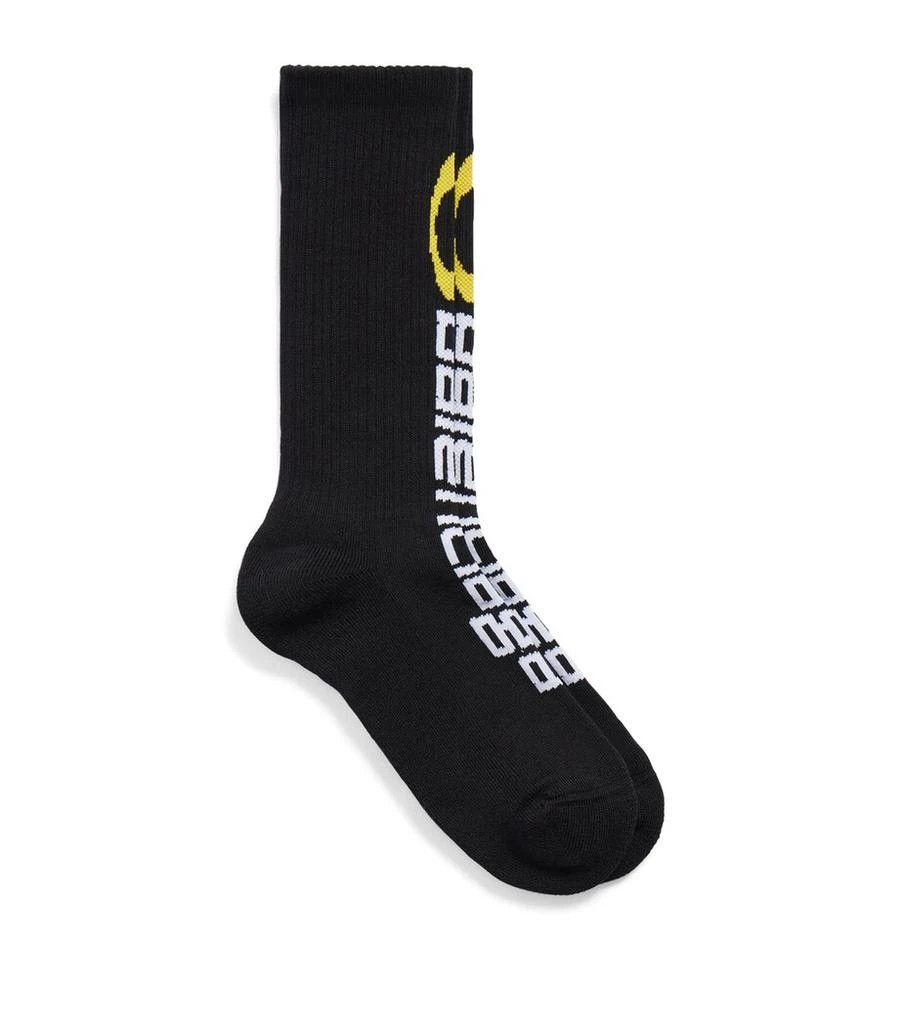 Balenciaga o1tr1nto0426 Size: OS / Tracksuit Logo Socks in Black Size ONE SIZE - 1 Thumbnail