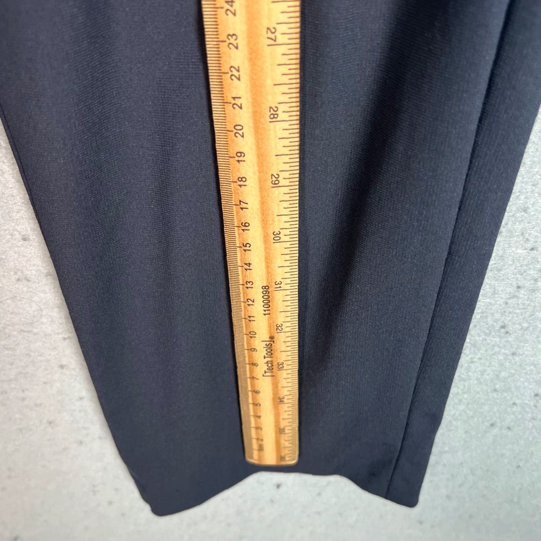 Vintage Mind Bridge Mens Size 30 Blue Pleated Dress Pants Polyester Blend Straight Leg Size US 30 / EU 46 - 6 Thumbnail