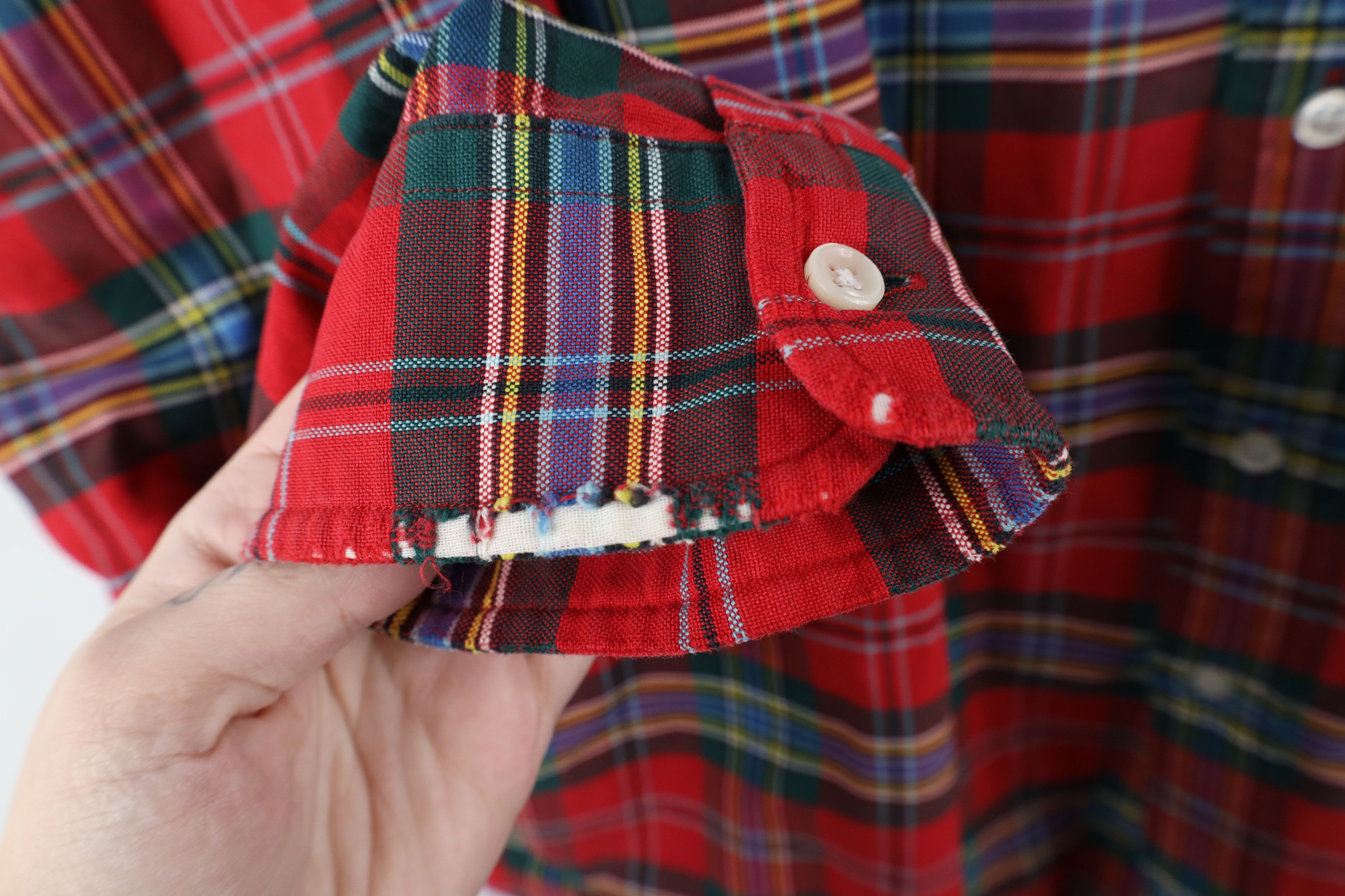 Polo Ralph Lauren Vintage 90s Ralph Lauren Heavyweight Button Down Shirt Plaid Size US XXL / EU 58 / 5 - 4 Thumbnail