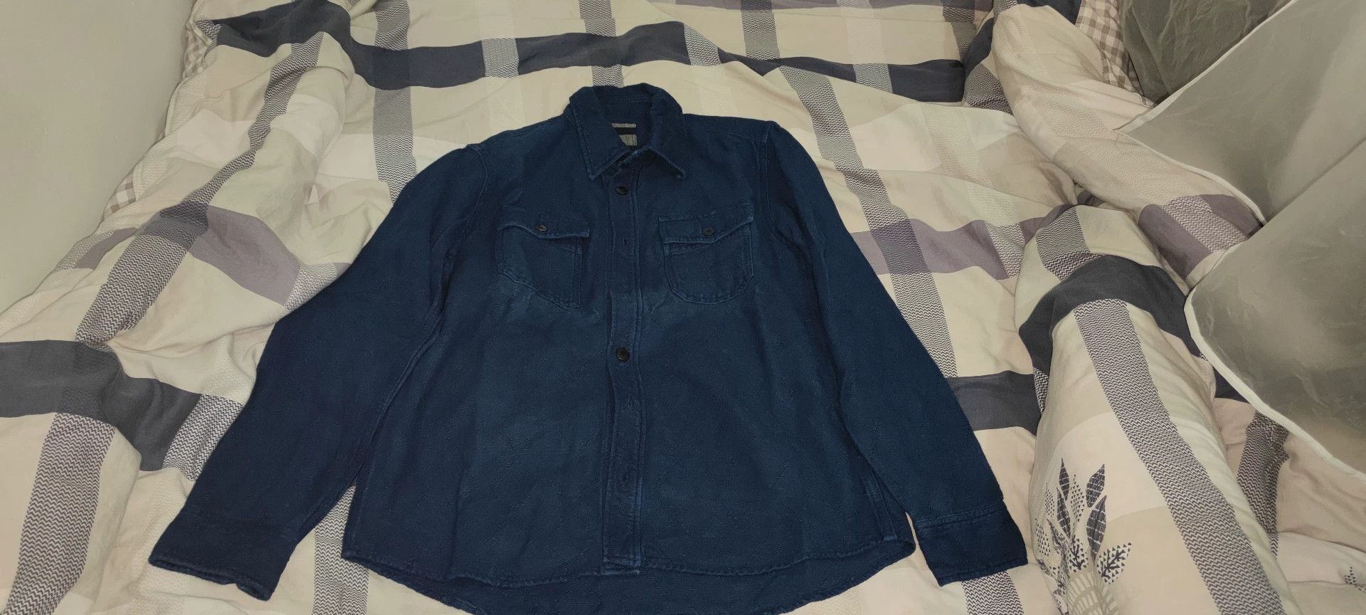 Visvim visvim ICT BLACK ELK FLANNEL shirt in blue Size US S / EU 44-46 / 1 - 1 Thumbnail