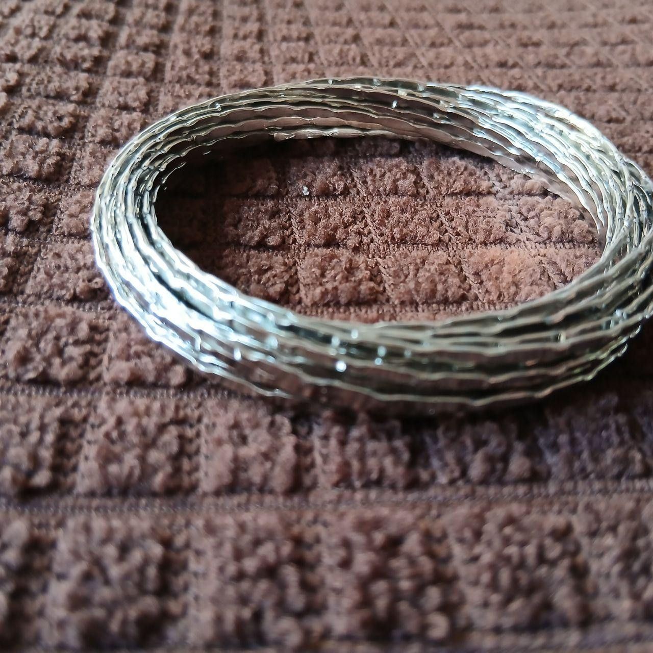 Other Y2K Multi layer Metal Bangles Bracelet Size ONE SIZE - 2 Thumbnail