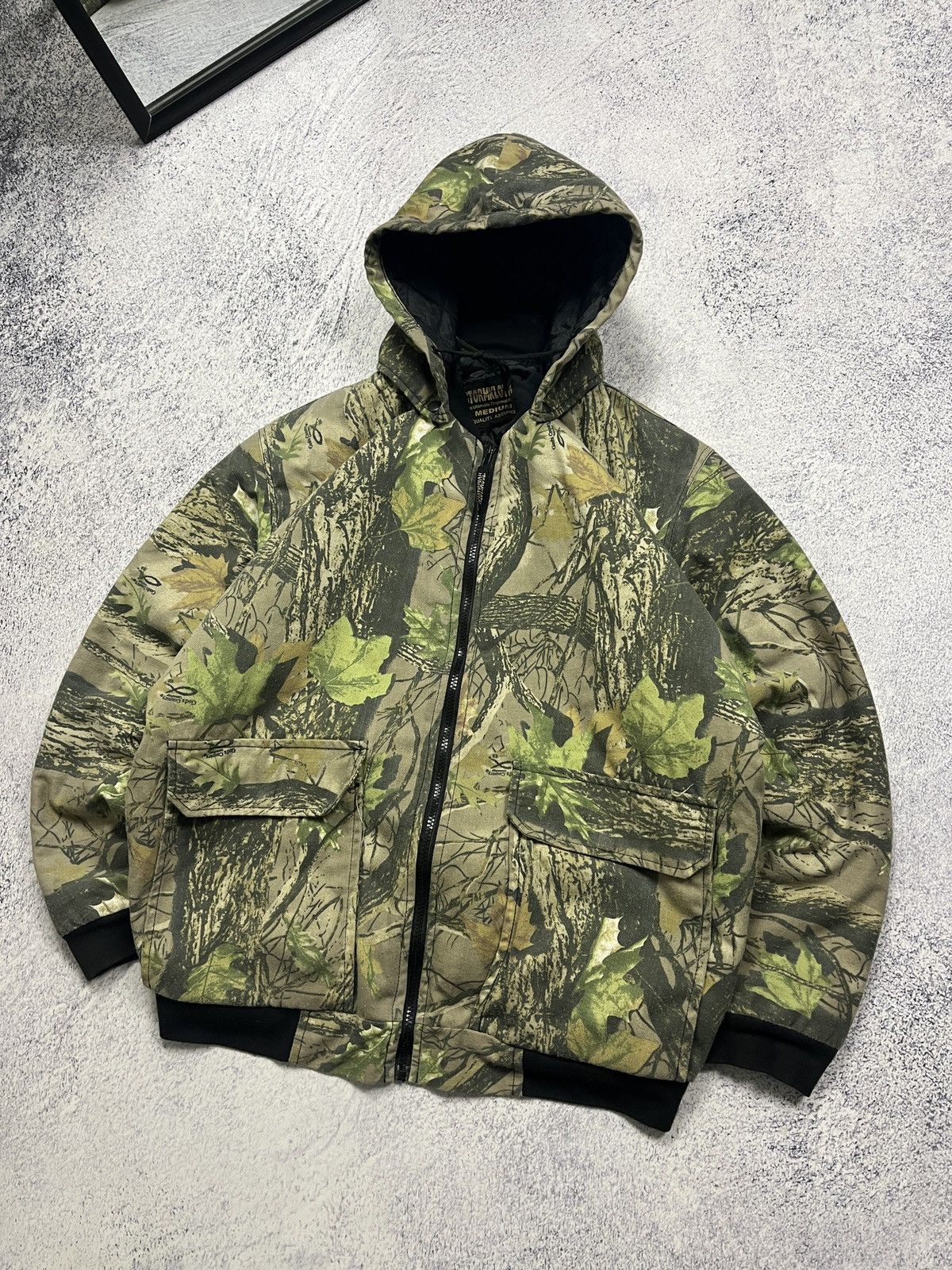 Realtree × Vintage Crazy Vintage Y2K Realtree Camo Hooded Jacket Carhartt Style Size US M / EU 48-50 / 2 - 3 Thumbnail
