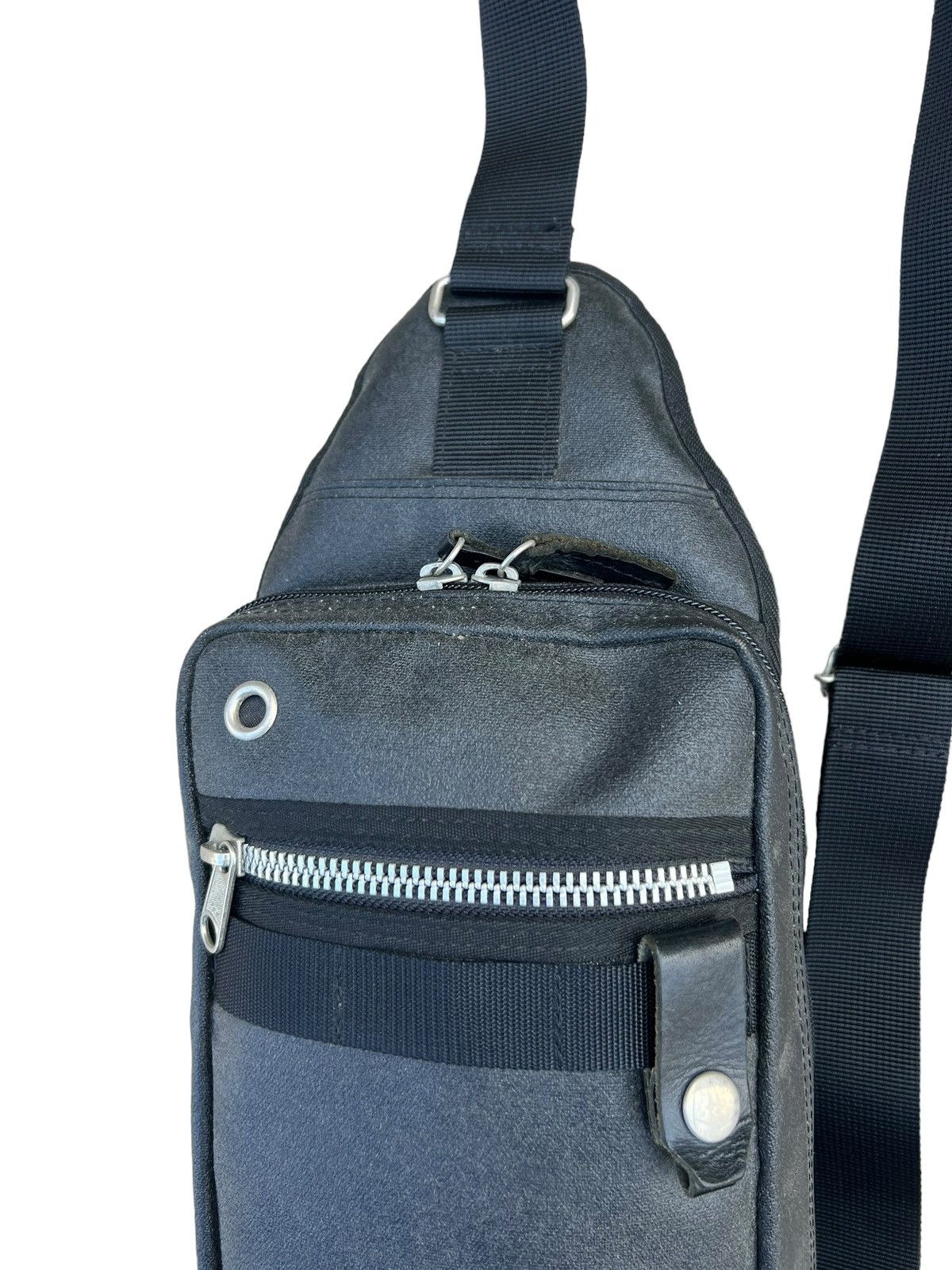 Japanese Brand × Leather Vintage SEAL Japan Waxed Canvas Leather Crossbody Bag Size ONE SIZE - 7 Thumbnail
