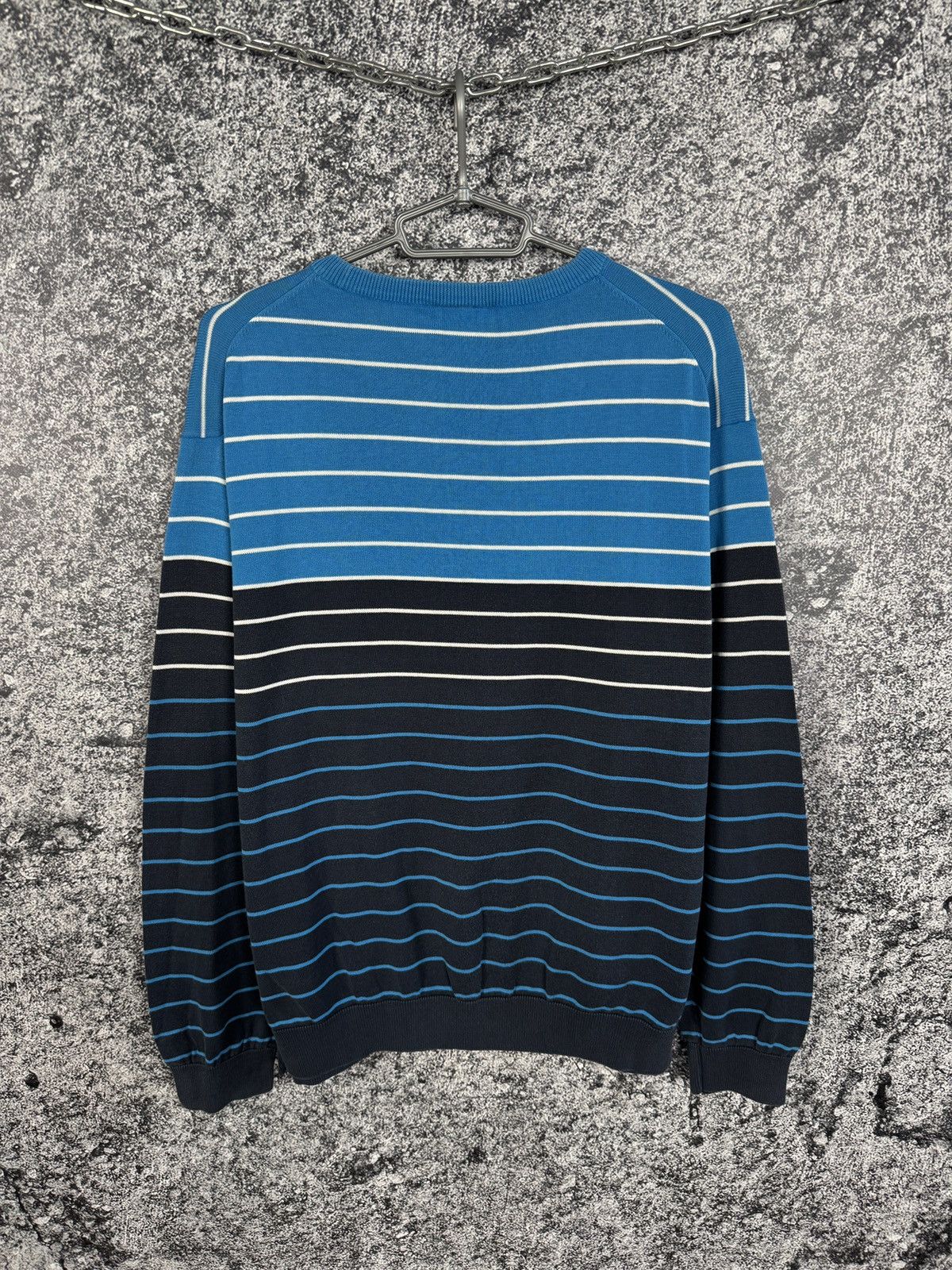 Lacoste Lacoste Vintage Crewneck Sweater Striped Pullover Size 6 Size US XL / EU 56 / 4 - 10 Thumbnail