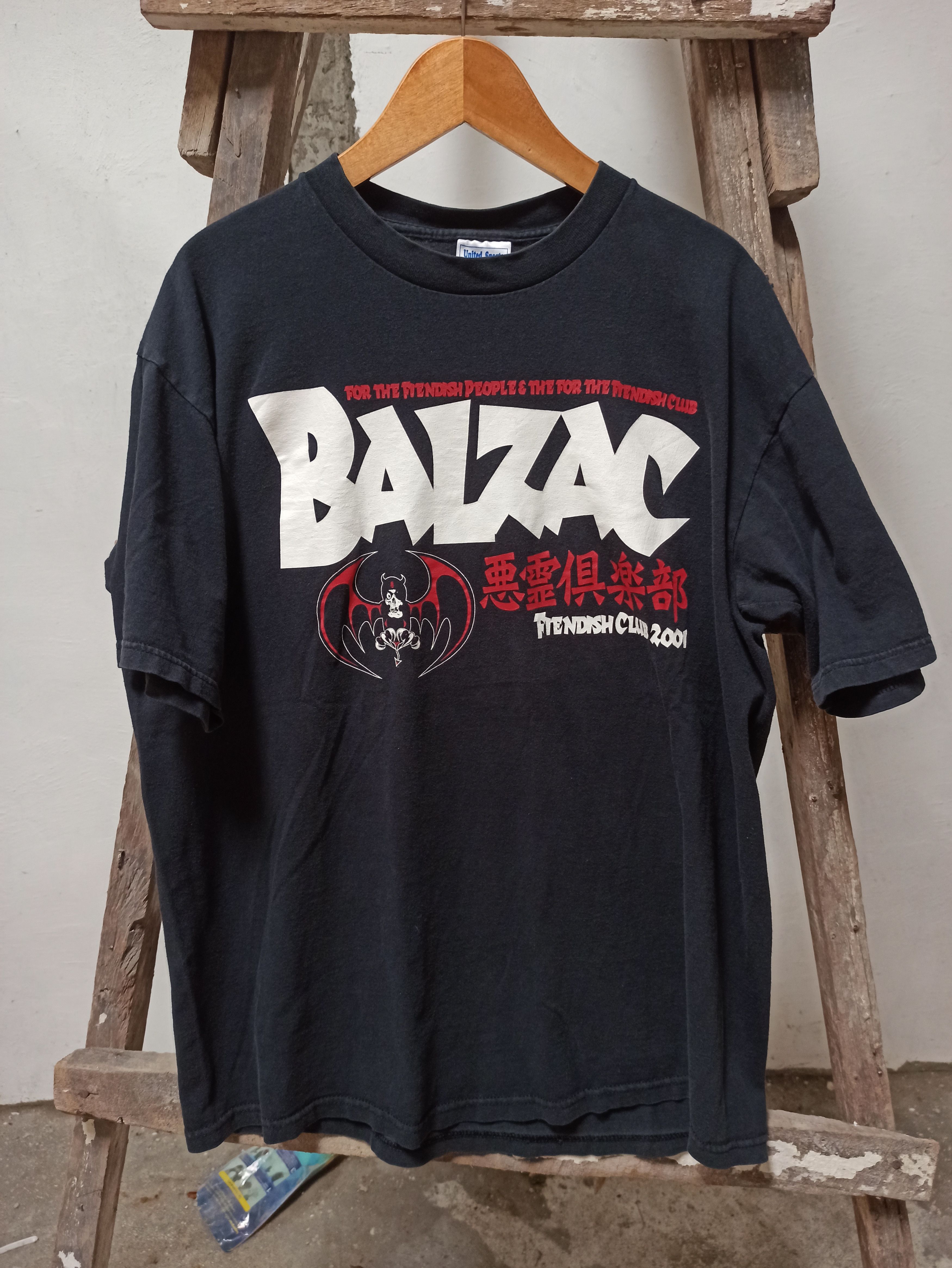 Band Tees × Vintage Vintage Balzac Fiendish Club 2001 Band Tshirt Size US XL / EU 56 / 4 - 1 Thumbnail