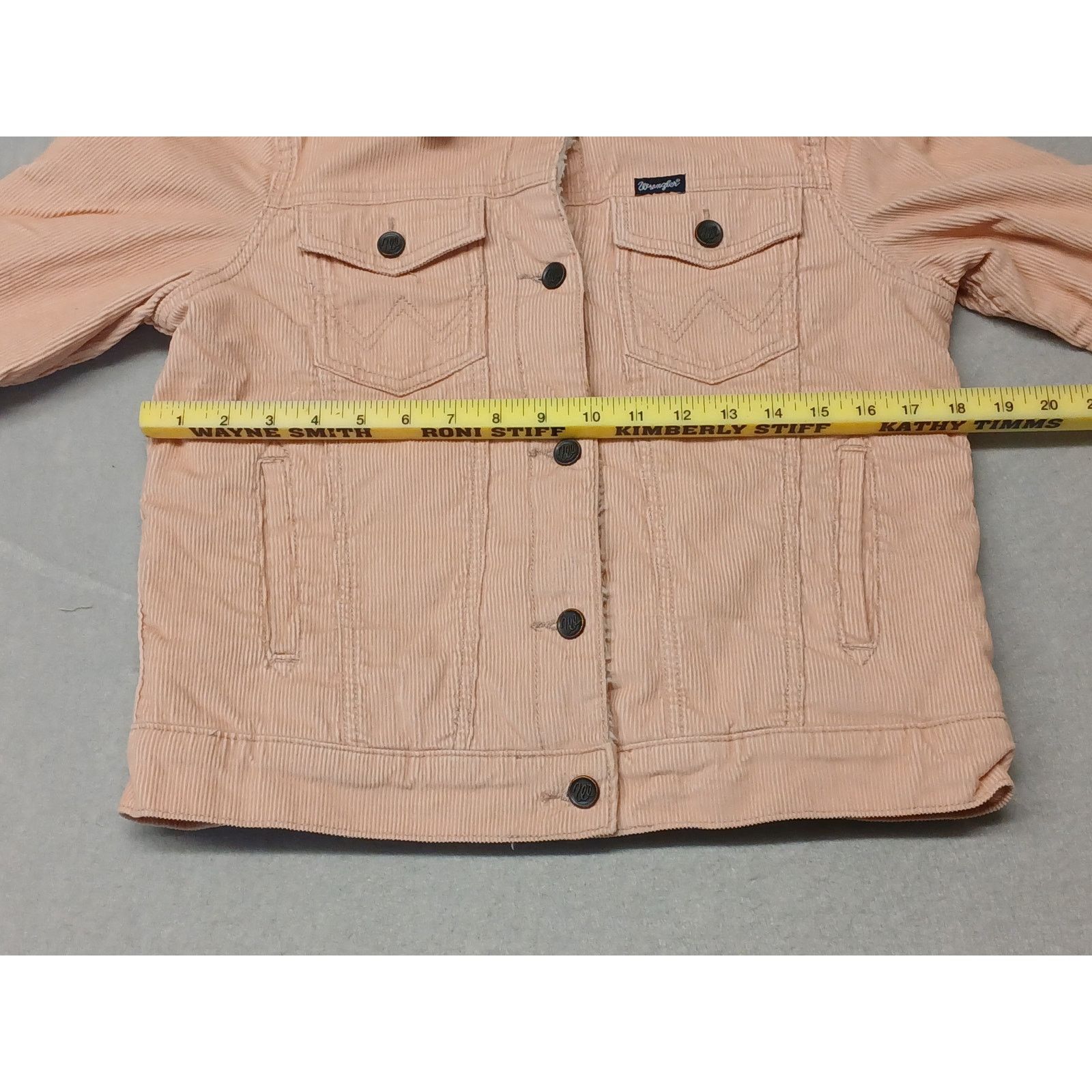 Wrangler Wrangler (Small) Pink Corduroy Button Trucker Jacket Size S / US 4 / IT 40 - 2 Thumbnail