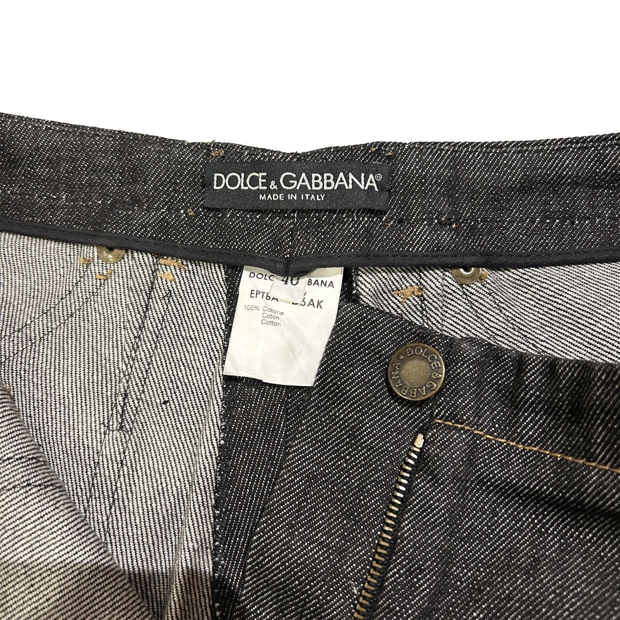 Dolce & Gabbana Dolce & Gabbana Spring 2002 Butterfly Jeans Size 26" / US 2 / IT 38 - 4 Thumbnail