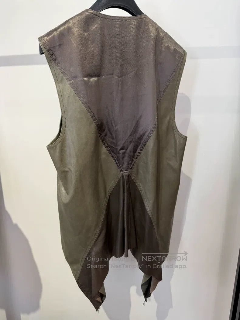 Haider Ackermann Haider Ackermann Olive Green Lamb Vest Size US XXS / EU 40 - 5 Thumbnail