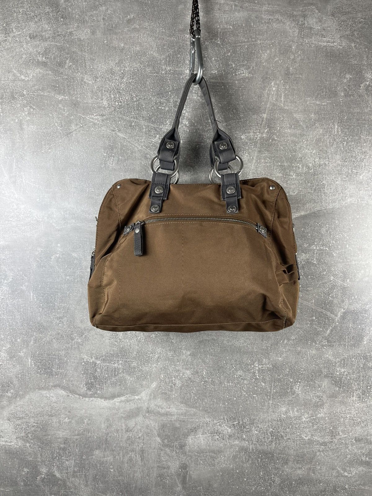 George Gina & Lucy George Gina & Lucy Tactical Nylon Handbag Brown Utility Bag Size ONE SIZE - 6 Thumbnail