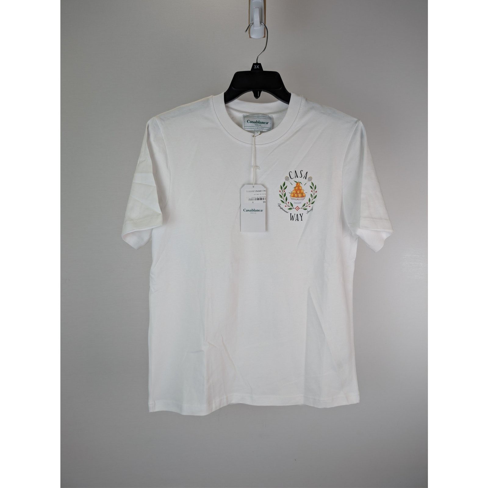 Casablanca o1rshd1 CC20 Casa Way Printed T-Shirt White Jersey in White Size US S / EU 44-46 / 1 - 2 Thumbnail