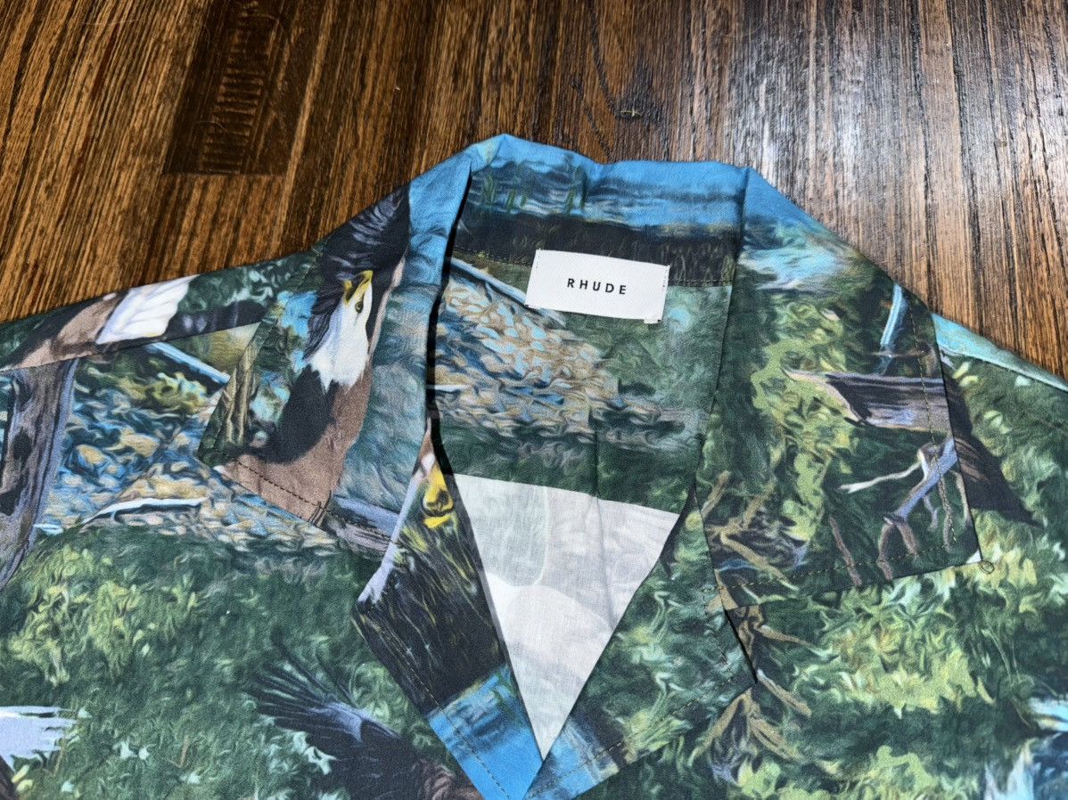 Rhude Rhude “Powered By Dreams” Eagle Pattern Shirt Size Large Size US L / EU 52-54 / 3 - 2 Thumbnail