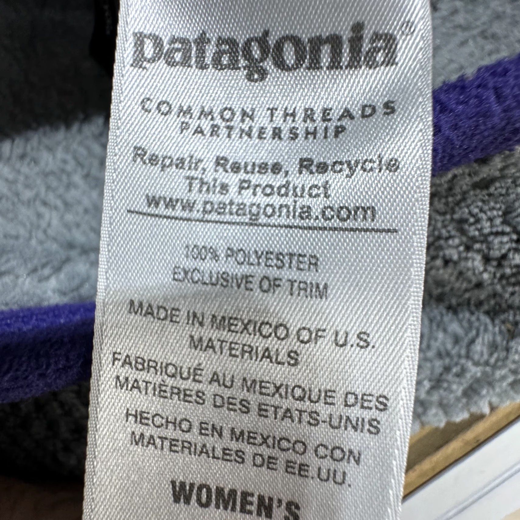 Patagonia Patagonia Jacket Womens M Gray Fleece Pullover Tsnap Polyester Basic Jacket Size M / US 6-8 / IT 42-44 - 7 Thumbnail