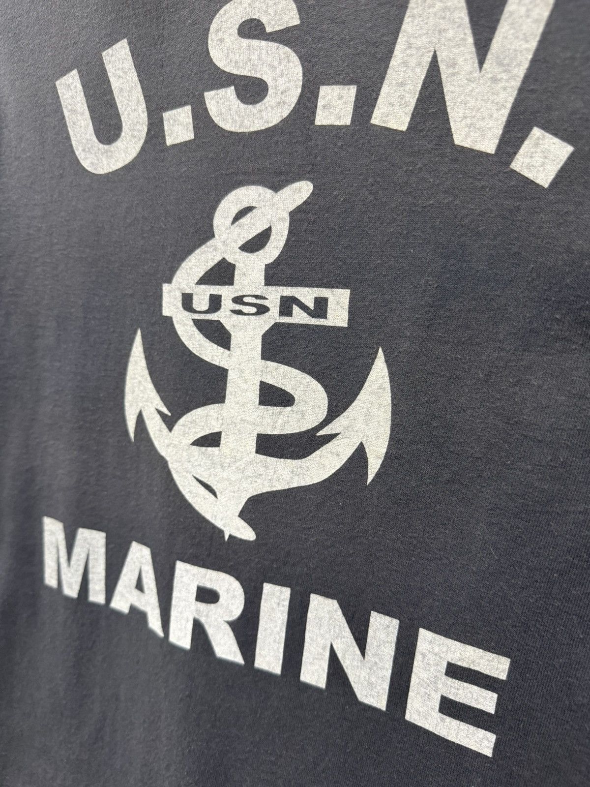 Vintage ⚡️ VINTAGE U.S Navy MARINE LONGSLEEVE TEE HOODIE - S Size US XS / EU 42 / 0 - 5 Thumbnail