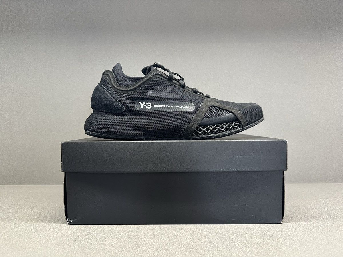 Adidas Adidas Y-3 Runner 4D IO Triple Black Size US 10.5 / EU 43-44 - 3 Thumbnail