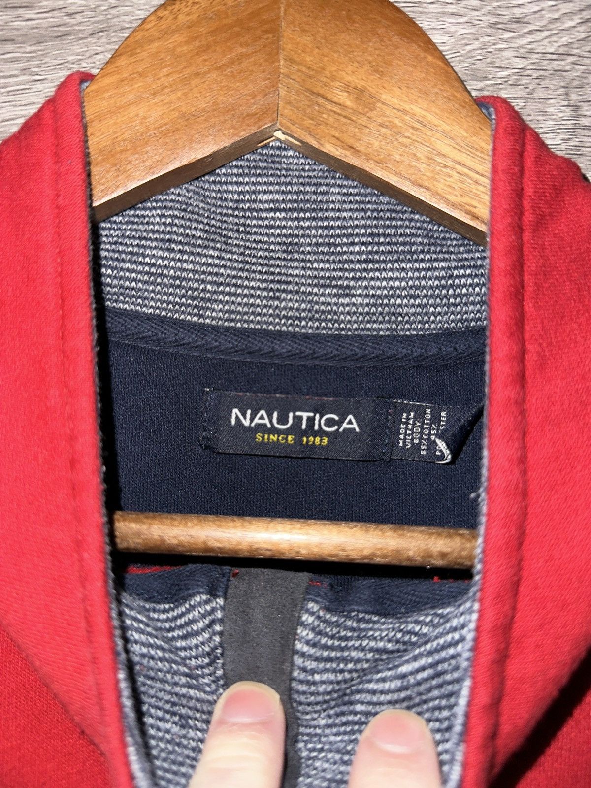 Nautica Nautica Quarter-Zip Pullover – Red Size US L / EU 52-54 / 3 - 3 Thumbnail
