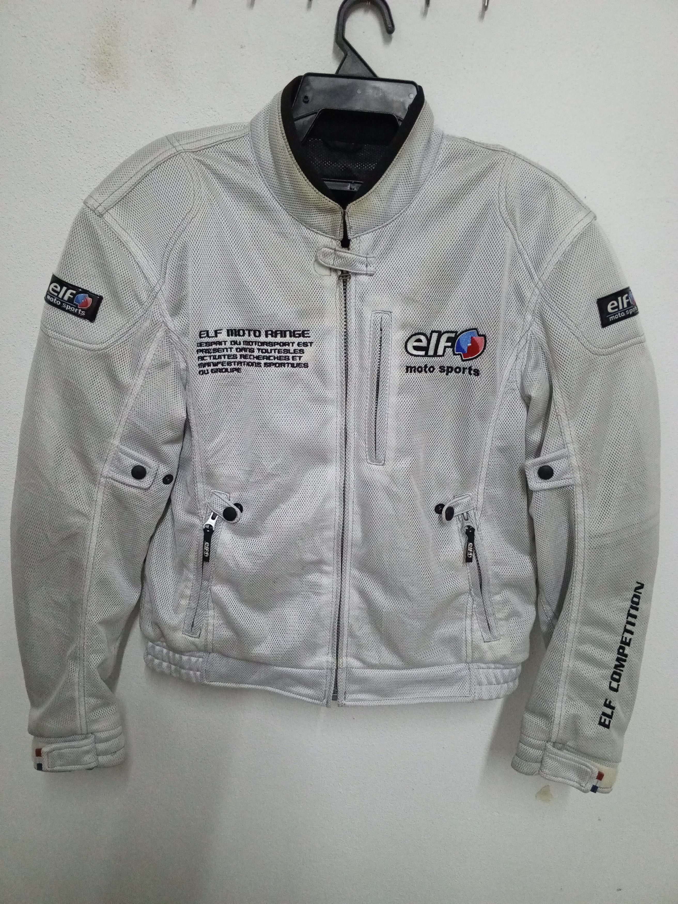 Vintage EIF MOTO SPORT JACKET WHITE/GRAY Size US L / EU 52-54 / 3 - 2 Thumbnail