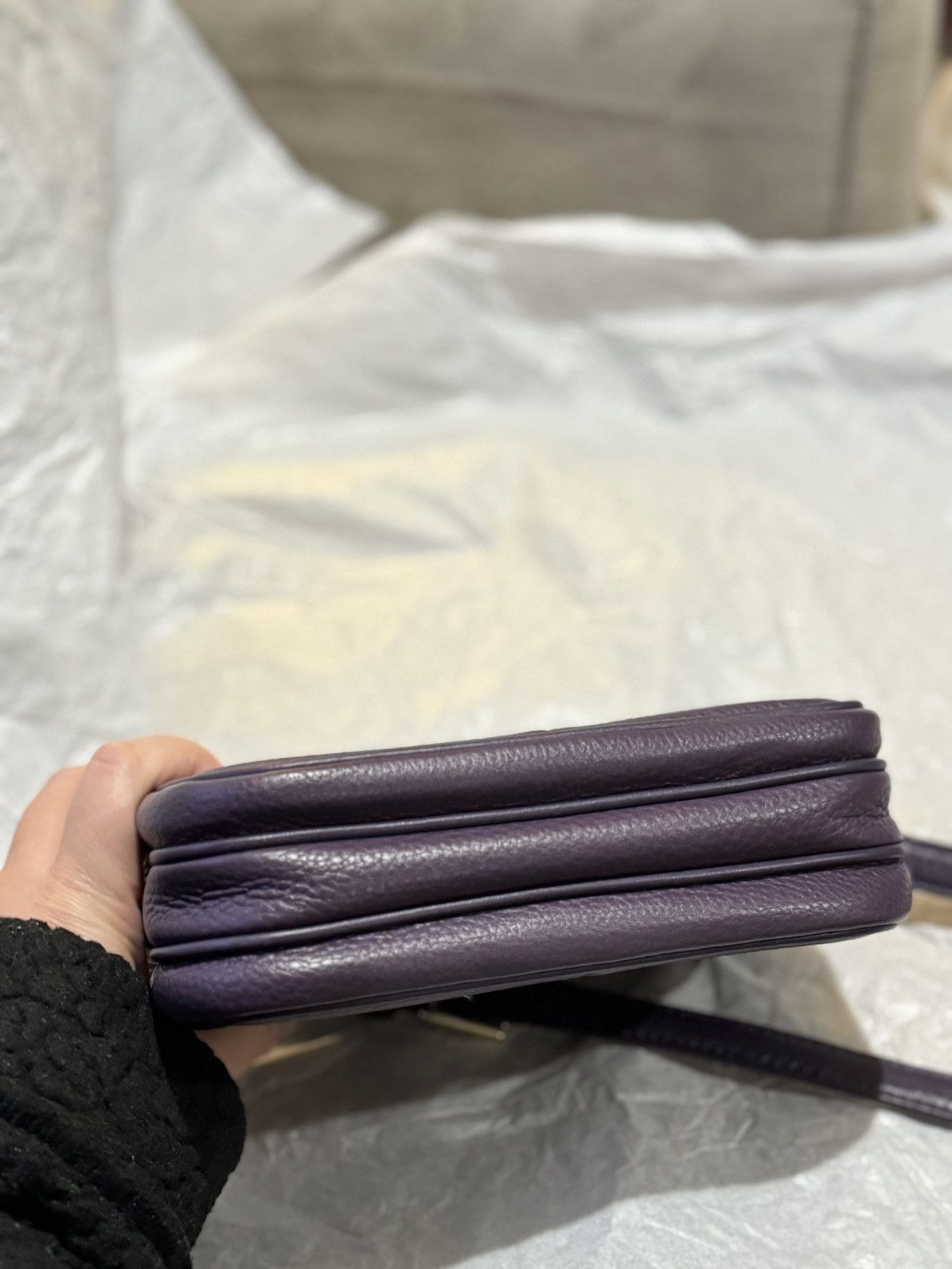 Tory Burch Tory Burch Ivy Zip Crossbody Bag in Purple Color Size ONE SIZE - 6 Thumbnail