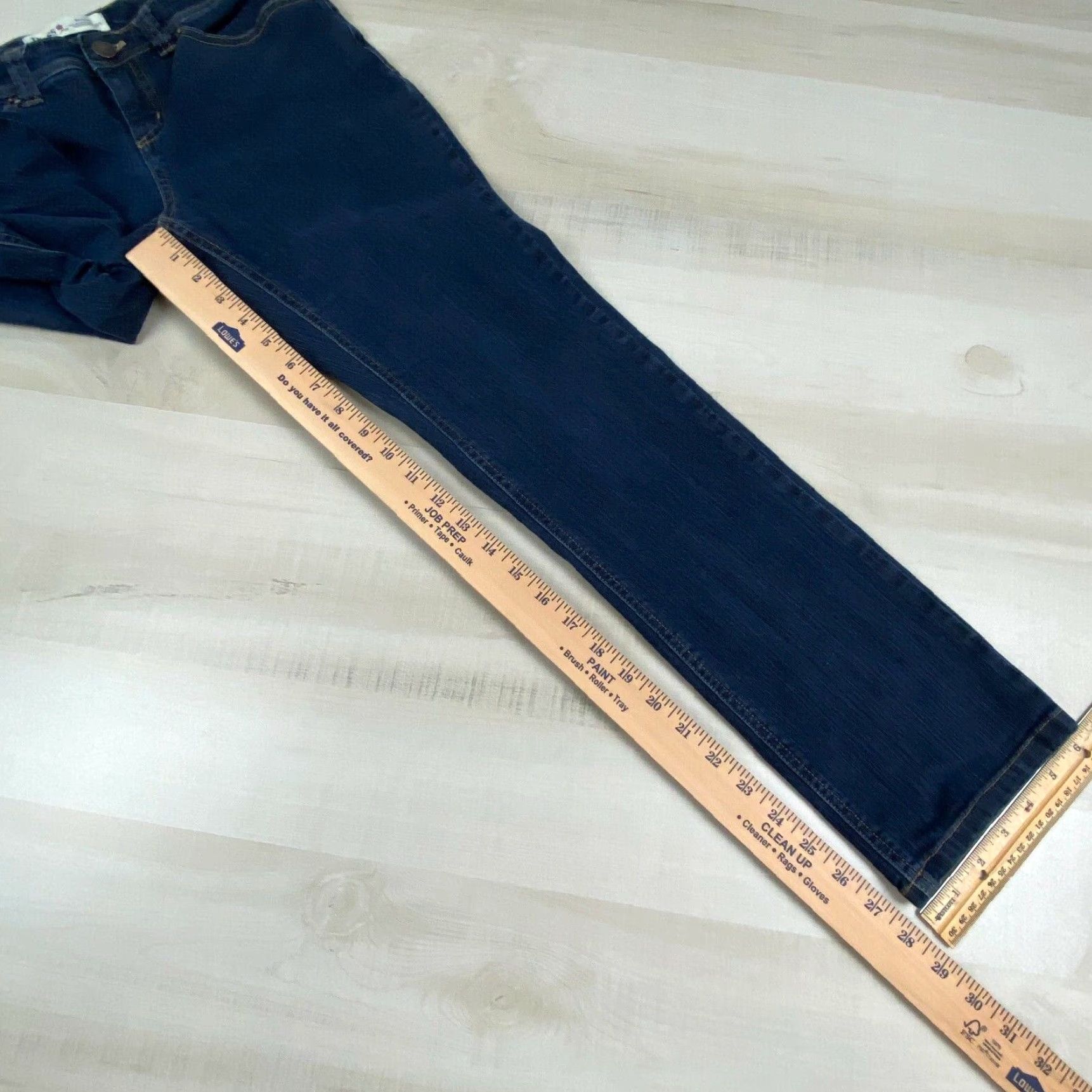 Vintage GH Bass Womens Straight Jeans Low Rise Medium Wash Blue Stretch Size 4 Size 27" / US 4 / IT 40 - 7 Thumbnail