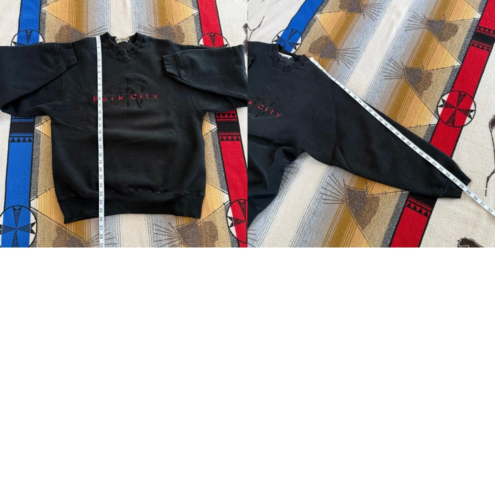 Vintage VINTAGE 90s Ski Park City Utah Embroidered Crewneck Sweatshirt SZ Medium Skiing Mens Sweatshirt Size US M / EU 48-50 / 2 - 8 Thumbnail