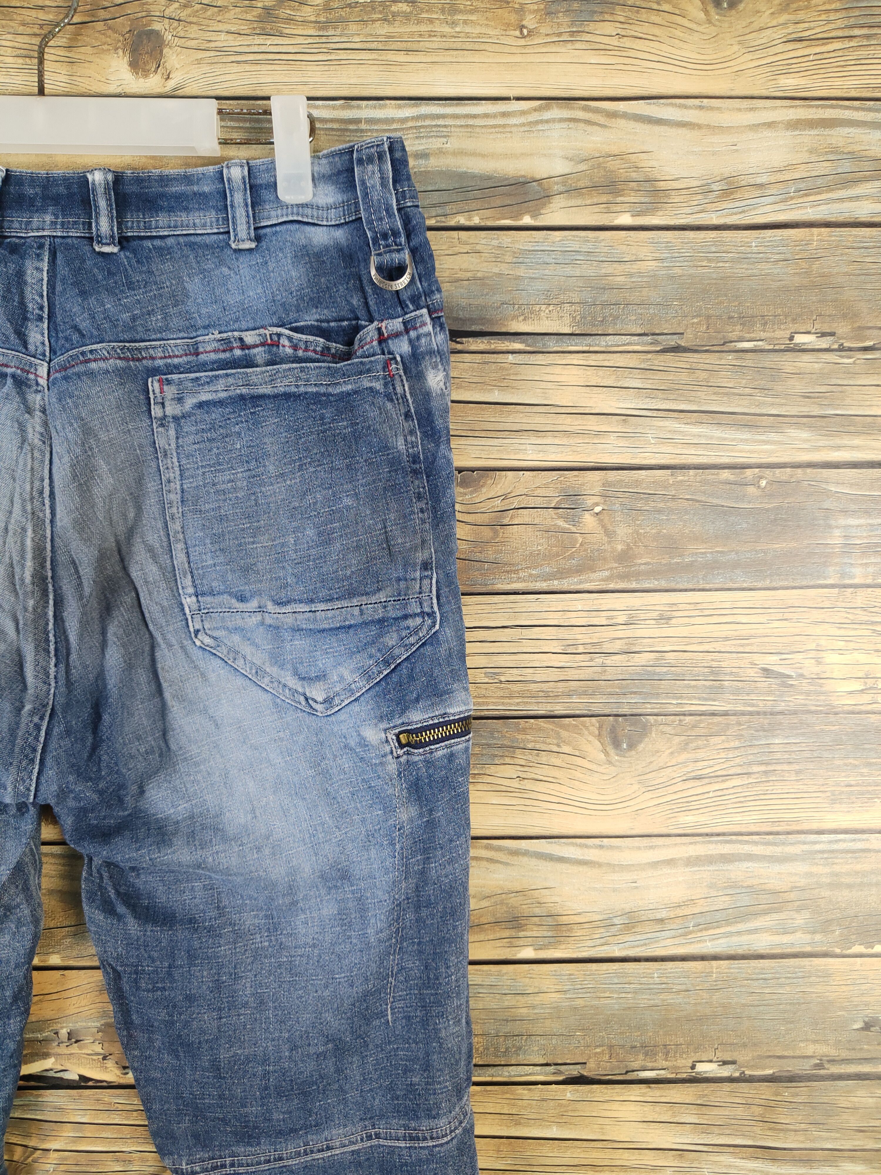 Japanese Brand FieldCore Dark Blue Distressed Ripped Soft Jeans #W2090 Size US 32 / EU 48 - 10 Thumbnail