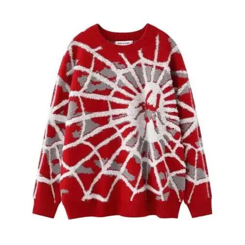 Japanese Brand Spider Web Knitted Sweater Size US L / EU 52-54 / 3 - 2 Thumbnail