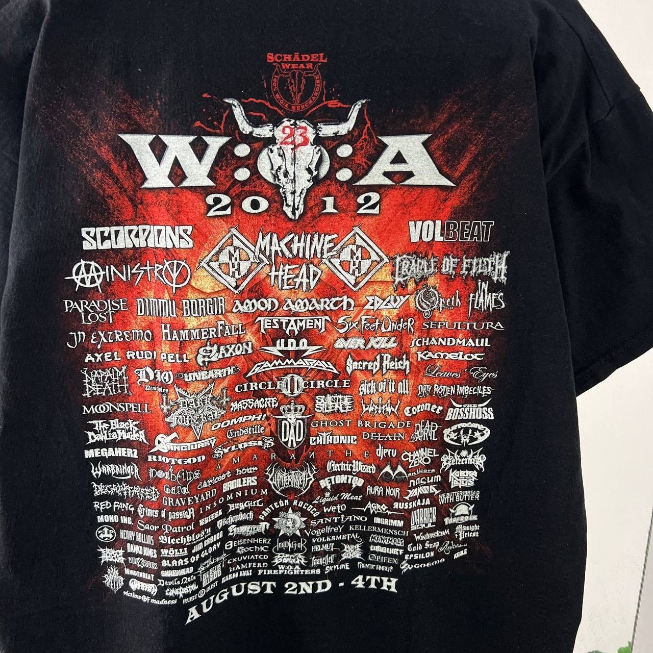 Band Tees Vintage Wacken 2012 Rock Band Fest T-Shirt Size US XL / EU 56 / 4 - 7 Thumbnail