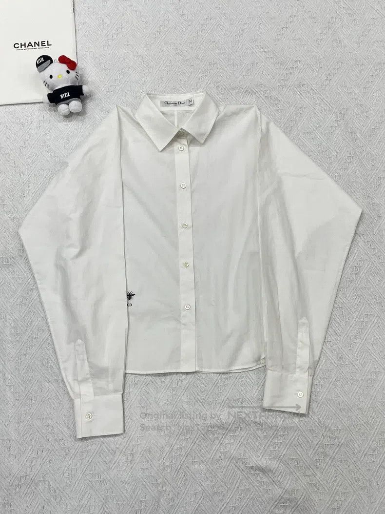 Dior Dior White little bee shirt Size XXS / US 00 / IT 34 - 1 Thumbnail