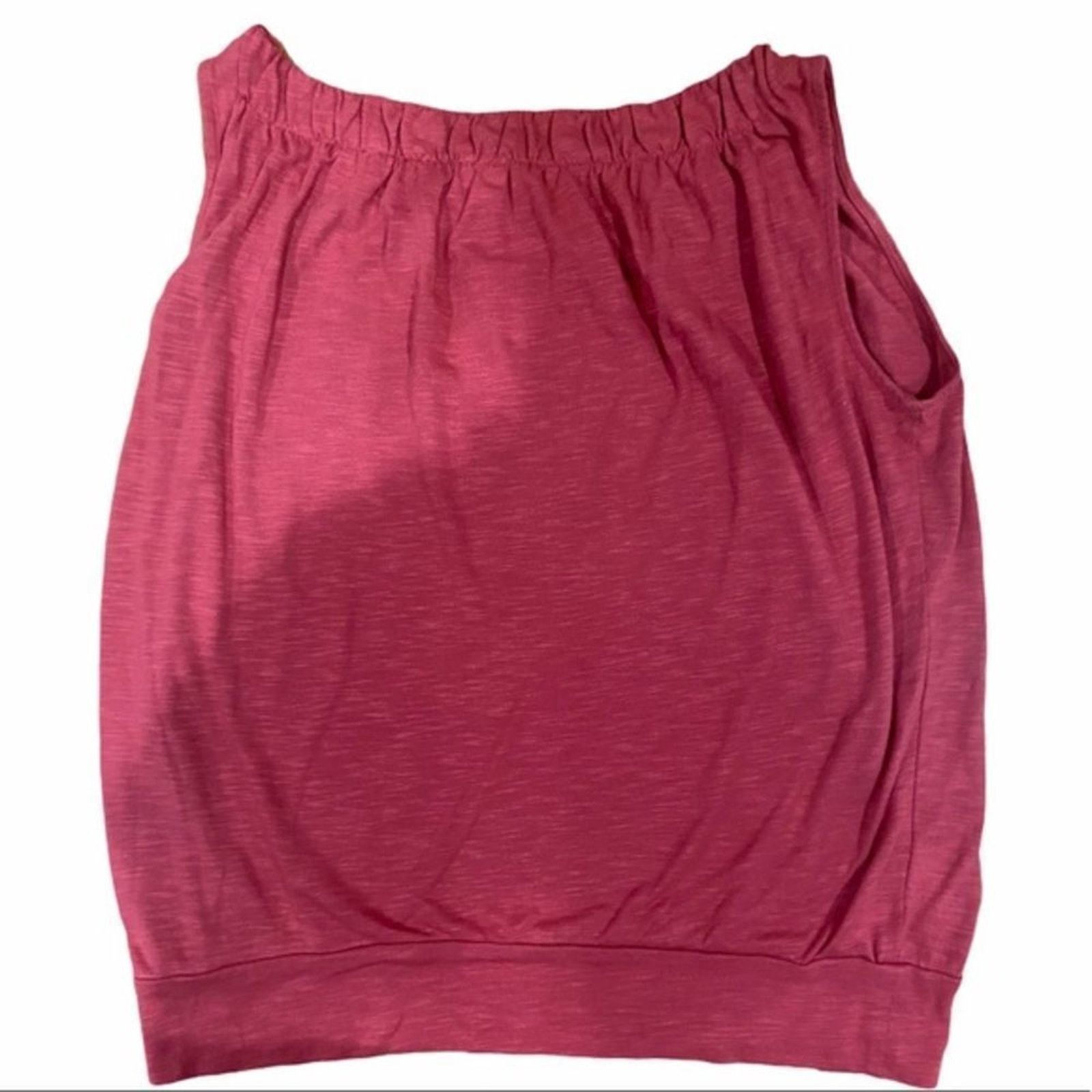 Loft LOFT Women's Magenta Balloon Sleeveless Soft Top Sz S Size S / US 4 / IT 40 - 2 Thumbnail