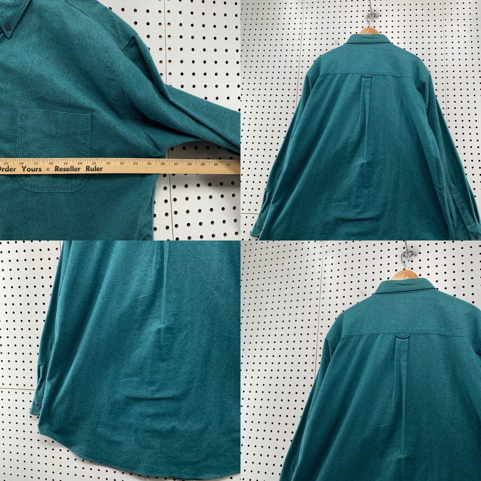 Vintage Woolrich Button-Up Shirt Mens XL Teal Long Sleeve Heavyweight Workwear USA Size US XL / EU 56 / 4 - 9 Thumbnail