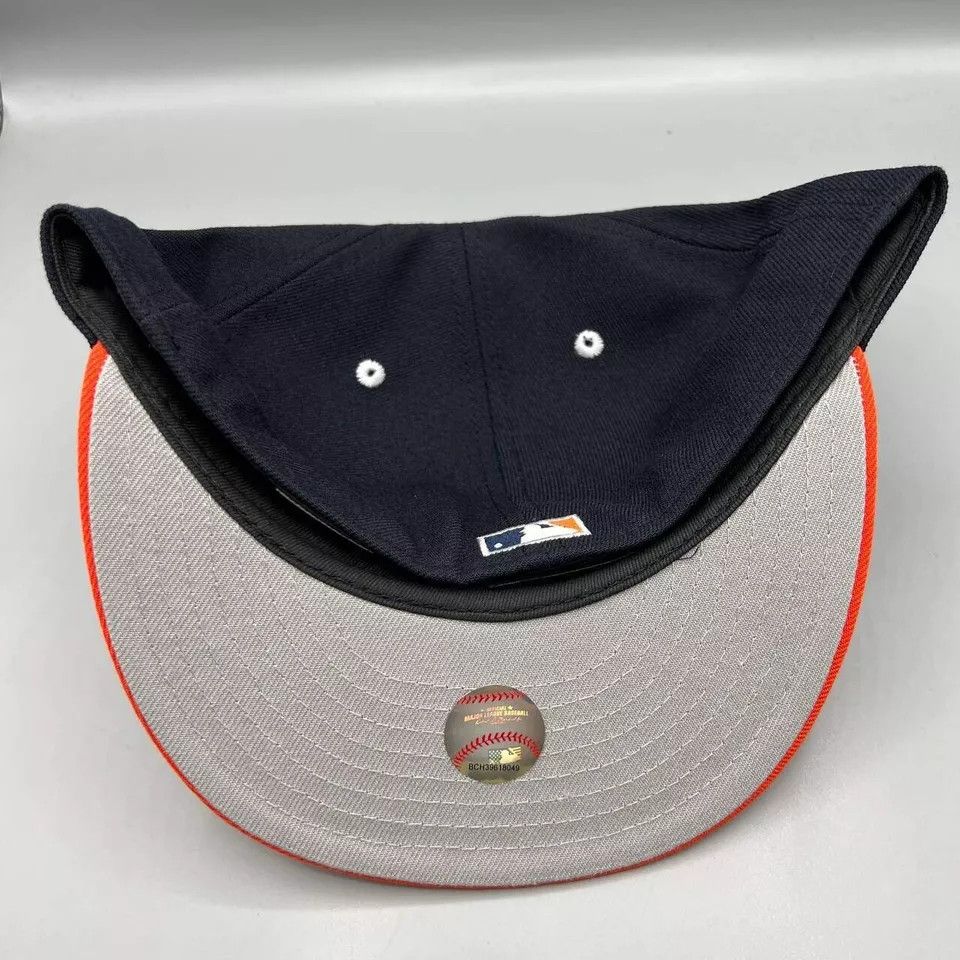 New Era Houston Astros Hat Men 7 5/8 59Fifty New Era MLB Fitted Cap Size ONE SIZE - 6 Thumbnail