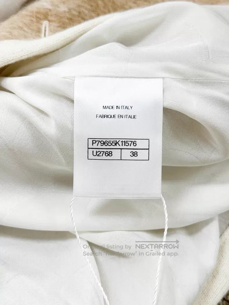 Chanel Chanel Khaki white double-breasted horsehair long-sleeved Size XS / US 0-2 / IT 36-38 - 6 Thumbnail