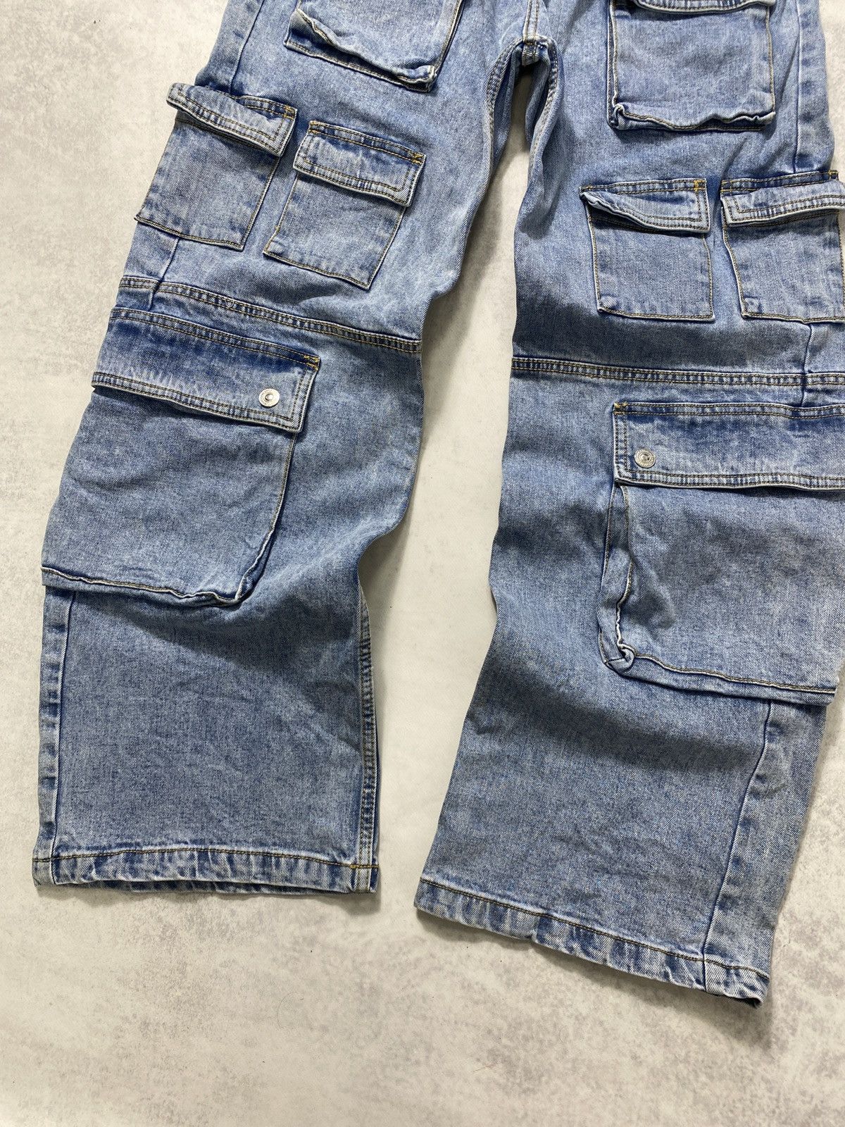 Japanese Brand × Vintage Alcott Jeans Japan style distressed multi pocket Baggy pants Size US 30 / EU 46 - 5 Thumbnail