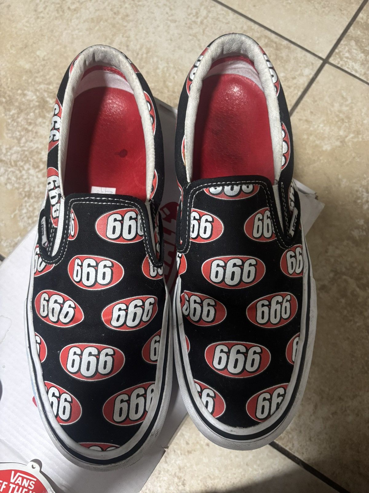 Supreme Supreme 666 Slip On Vans Size US 10 / EU 43 - 2 Thumbnail