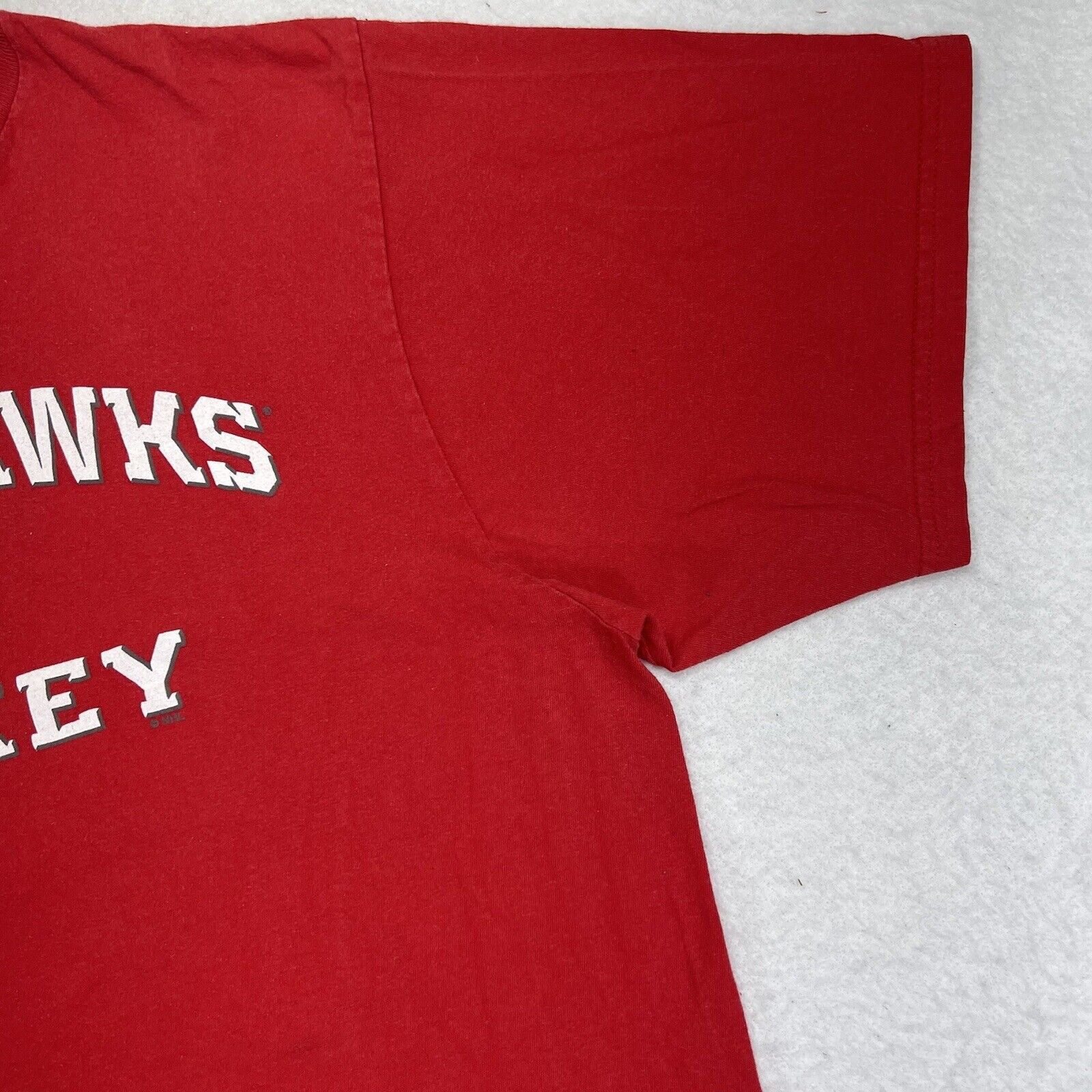 Reebok Reebok NHL Chicago Blackhawks Large Red Graphic T Shirt Size US L / EU 52-54 / 3 - 4 Thumbnail