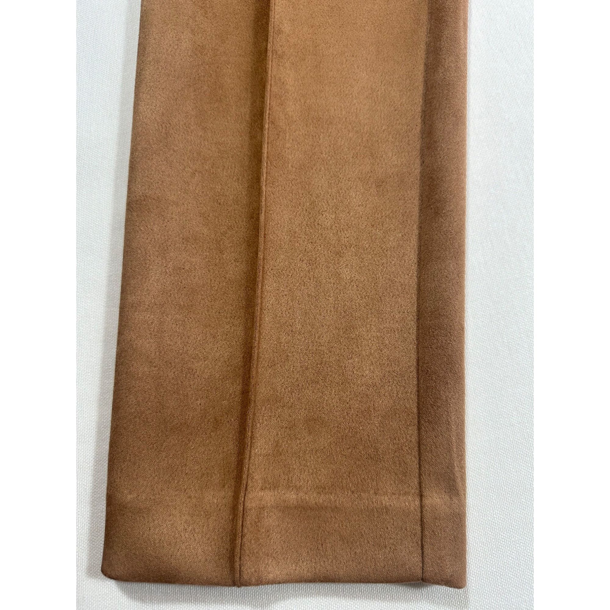 Anne Klein Anne Klein Faux Suede Pants Caramel Brown Size 14 Size 36" / US 14 / IT 50 - 2 Thumbnail