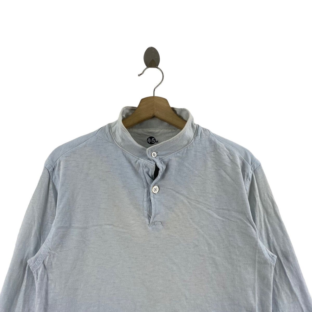 45rpm 45RPM STUDIO Japanese Brand Button Up Light Blue Long Sleeve Size US M / EU 48-50 / 2 - 2 Thumbnail