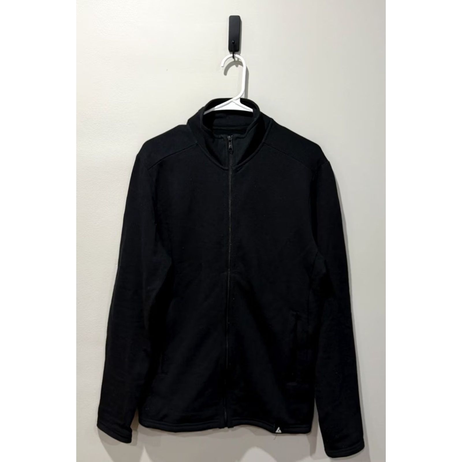 Vintage American Giant Jacket Mens S Full Zip Wool Stand-Up Collar Black Size US S / EU 44-46 / 1 - 2 Thumbnail