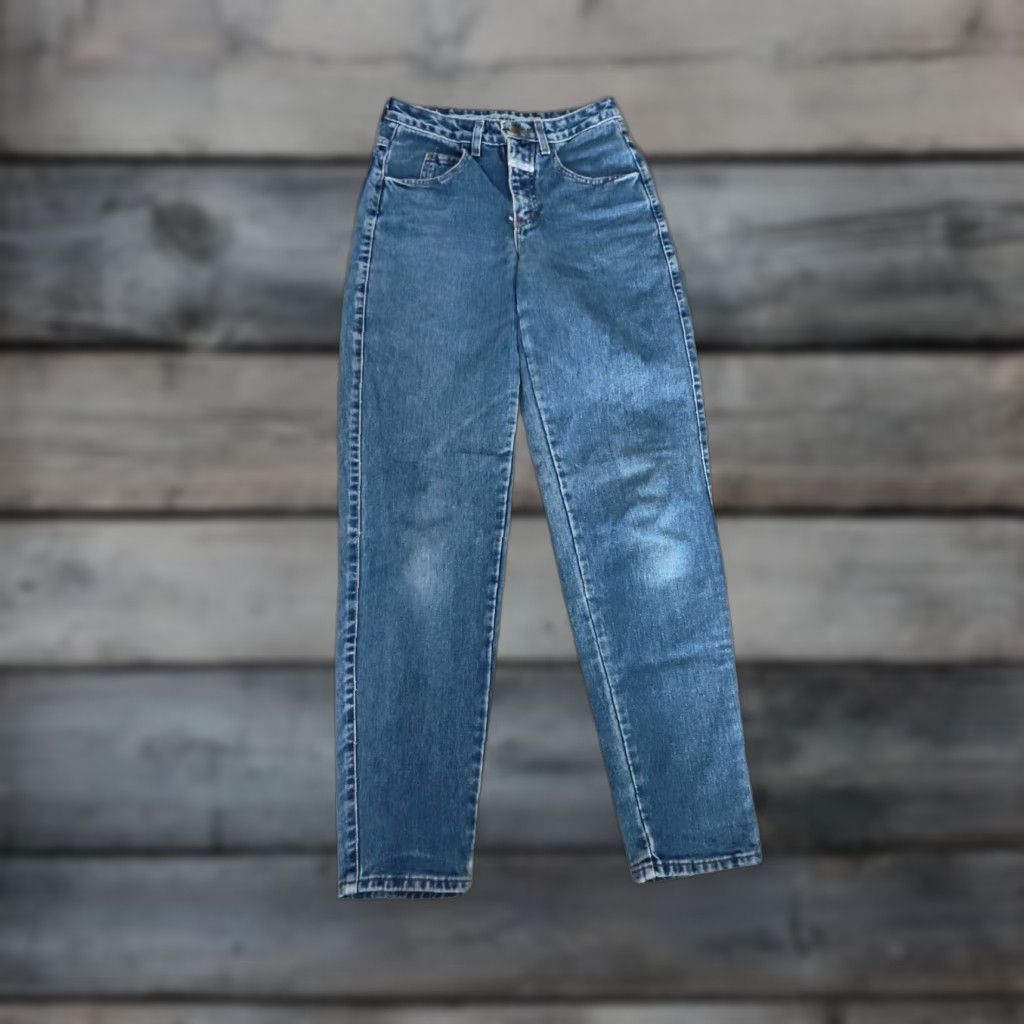 Vintage VINTAGE Marithe Francois Girbaud Jeans Women's 90s High Waist Mom Fit Cotton Blue Sz 5/6 US Size 27" / US 4 / IT 40 - 1 Thumbnail